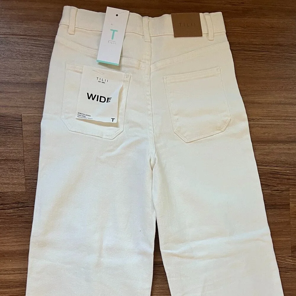 High Rise White Ripped Jeans - Picture 3 of 7